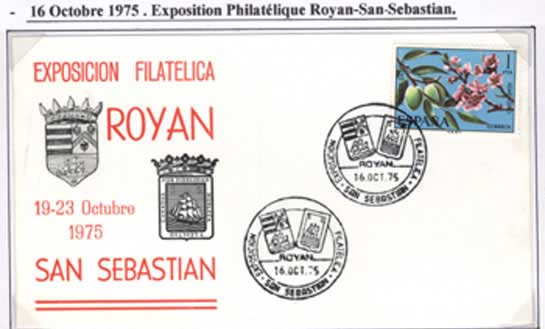 Oblitération espagnole du 16 octobre 1975