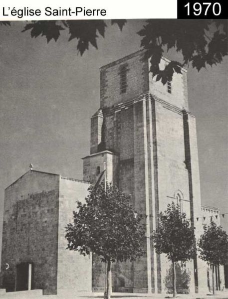 L'église Saint-Pierre : 1970 / Visuel : D.R.