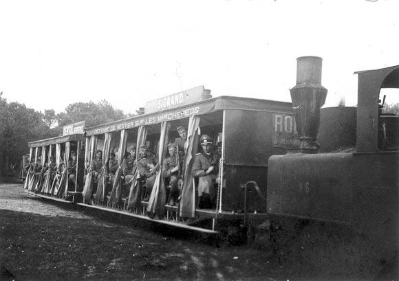 Les Allemands en route pour l'exercice. / Visuel : D.R.