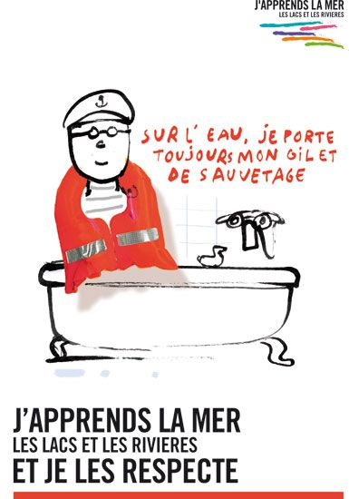 Campagne J'apprends la mer - affiche n°1 / Visuel : D.R.