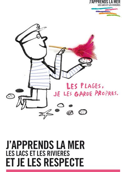 Campagne J'apprends la mer - affiche n°2 / Visuel : D.R.