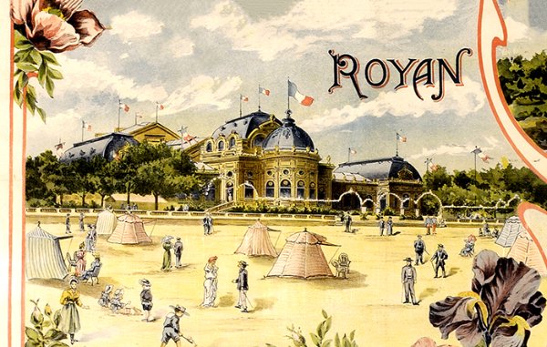 Détail de l'affiche ”Royan, plages et bains de mer de l'Océan” vers 1902 / A. Navette