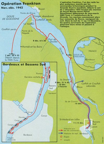 Opération Frankton・Kayaks-commandos sur la Gironde / coll. C. Soulard