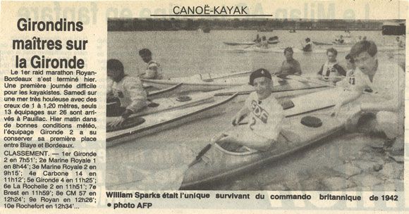 Opération Frankton・Kayaks-commandos sur la Gironde / coll. C. Soulard