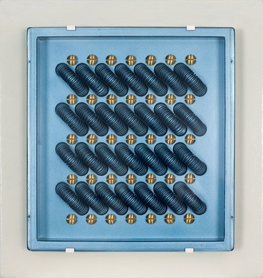 Jean-Pierre Roux, Central bleu, technique mixte / Visuel : D.R.