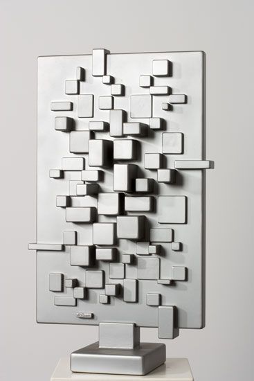 Jean-Pierre Roux, Relief urbain, acier peint / Visuel : D.R.