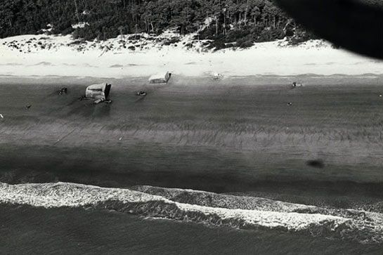 La Grande Côte, les blockhaus, dimanche 26 octobre 1975 / Visuel : D.R.