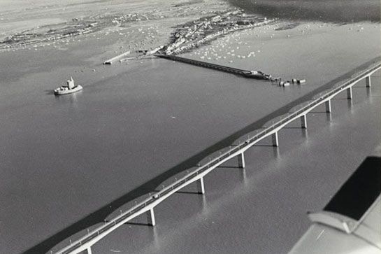 Le pont d'Oléron, 11 mai 1975 / Visuel : D.R.