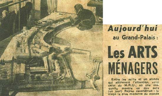 Maquette présentée au salon des Arts Ménagers. / Visuel : D.R.