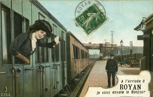 L'arrivée du chemin de fer・Royan passe la vitesse supérieure / Coll. Nadu Marsaudon