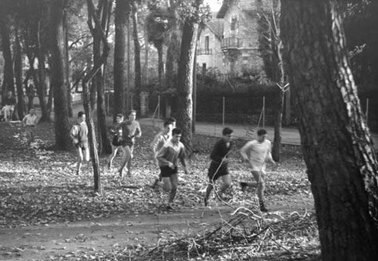 Octobre 53, Royan, élèves de 5e, course à pied / Visuel : D.R.