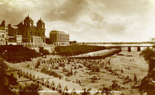 Plage de Foncillon 1940 / Visuel : D.R.