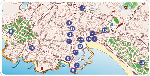 Découvrez les 18 sites clés de Royan accessibles avec un smartphone. / Visuel : D.R.