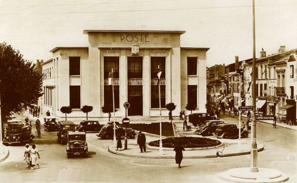 Rond-point la Poste 1940 / Visuel : D.R.