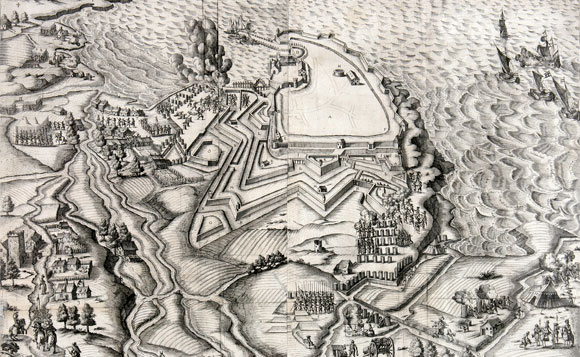 Ville, château et siège de Royan, Plan véritable envoyé à sa Majesté par le Sieur de Bonnevau