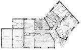 Plan du rez-de-chaussee, maison de ville Thalassa - architecture royan 1950