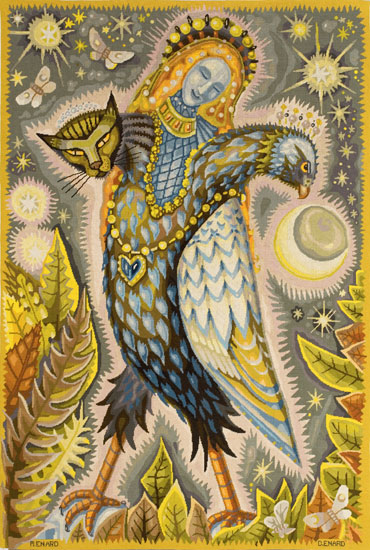 Colette Enard, L'oiseau de légende, tapisserie