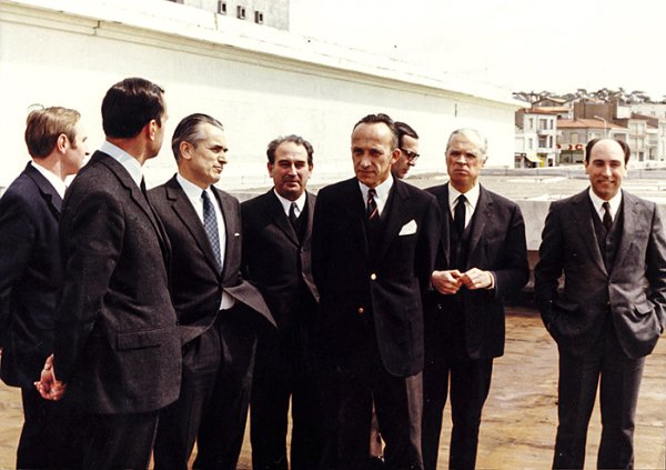 Jacques Chaban-Delmas, Premier ministre - Joseph Comiti - Jean Noël de Lipkowski - Roger Frey - Paul-Marie de La Gorce / coll. Roger Genty