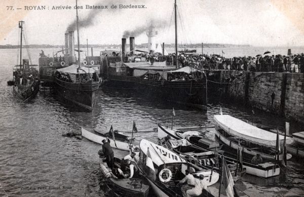 Arrivée des bateaux de Bordeaux / Visuel : D.R.