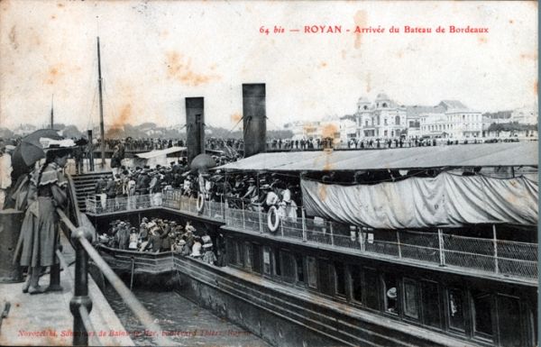 Arrivée du bateau de Bordeaux / Visuel : D.R.