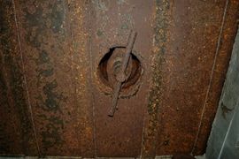 Intérieur de blockhaus. / coll. E. Renoux