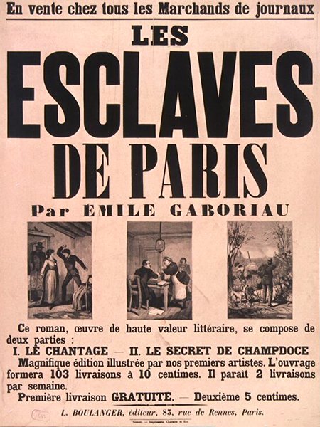 Émile Gaboriau・le père du roman policier / Visuel : D.R.