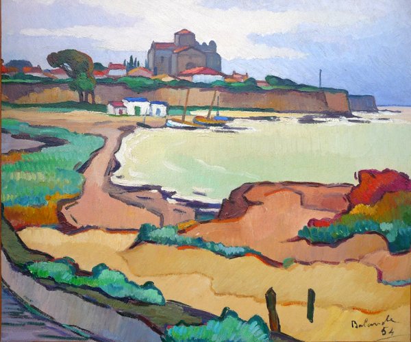 Eglise Sainte-Radegonde à Talmont-sur-Gironde - 1954 / Gaston Balande