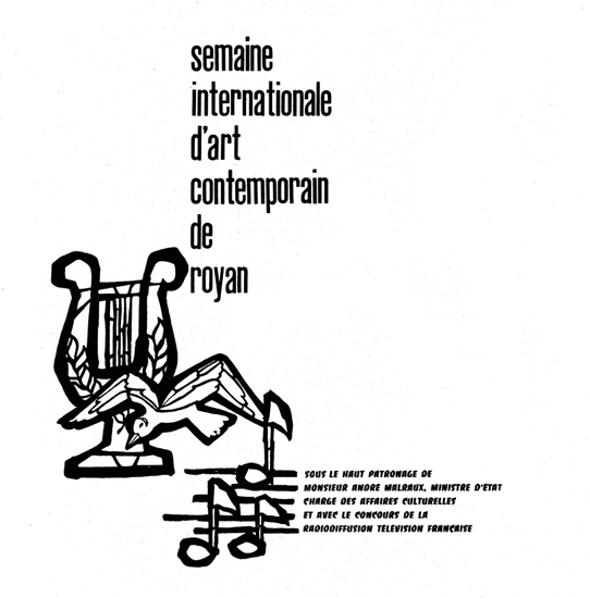 Couverture du programme de la Semaine Internationale d'Art Contemporain de Royan