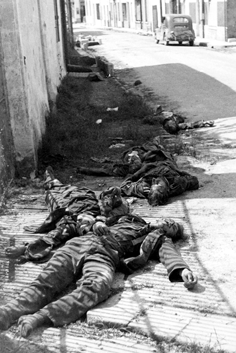 Des soldats allemands tués à Saint-Georges-de-Didonne. Coll. E. Renoux
