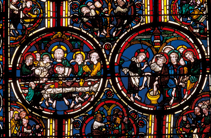 Verrière historiée, cathédrale de Bourges - XIIIe
