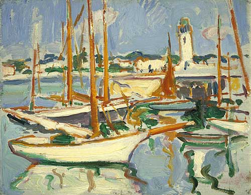 Boats at Royan - Samuel John Peploe