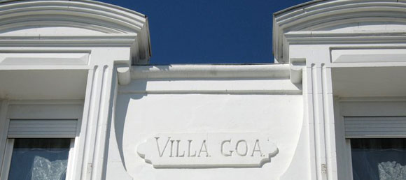 détail façade de la villa goa à saint-georges-de-didonne