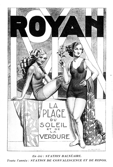 Affiche publicitaire pour Royan-1920