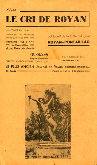 Journal Le Cri Royan, Pontaillac-1941