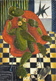 Colette Enard, Femme cactus, huile sur toile