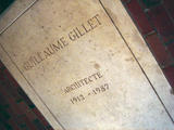 La plaque d'inhumation de Guillaume Gillet dans l'église Notre-Dame de Royan