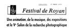 Coupure de presse festival de Royan