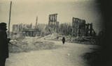 Royan, le boulevard Thiers après le bombardement de 1945