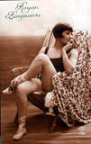 Carte postale d'une baigneuse-1960