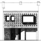 Facade avant, maison de ville - architecture royan 1950 (1)