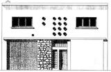 Facade avant, maison de ville - architecture royan 1950 (2)