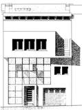 Facade avant, villa - architecture royan 1950 (8)