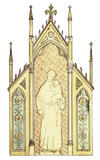 Avant-projets de peintures décoratives pour  Notre-Dame des Anges, L. Millet, 1897