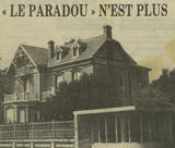 Villa Le Paradou à la veille de sa destruction