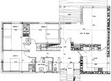 Plan au sol, villa les Catleyas - architecture royan 1950