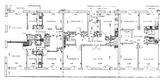 Plan de 3 appartements, ilot 22 N - architecture royan 1950