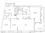 Plan du 1er etage, maison de ville - architecture royan 1950 (1)