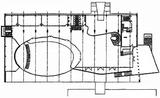Plan du 1er etage, Palais des Congres - architecture royan 1950