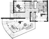 Plan du 1er etage, villa la Mainaz - architecture royan 1950