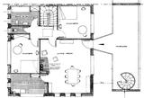 Plan du 1er etage, villa Mbi Ye No - architecture royan 1950